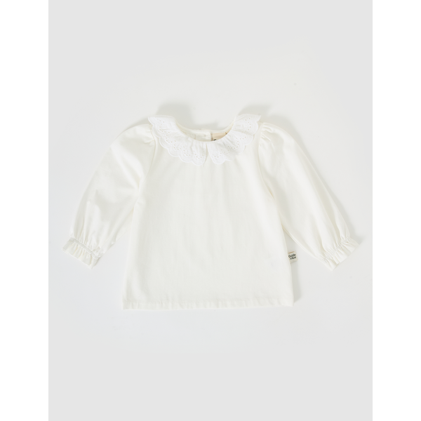 Goldie + Ace Laura LS Puff Sleeve Collar Top