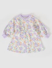Goldie + Ace Flora Leah LS Dress-dresses-and-skirts-Bambini
