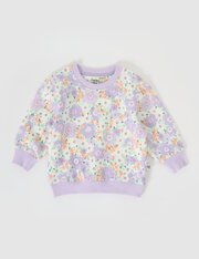Goldie + Ace Flora Relaxed Terry Sweater-tops-Bambini