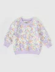 Goldie + Ace Flora Relaxed Terry Sweater-tops-Bambini