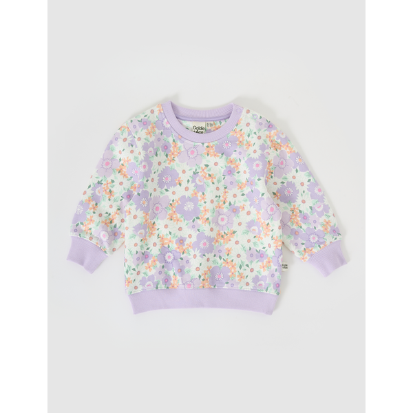 Goldie + Ace Flora Relaxed Terry Sweater