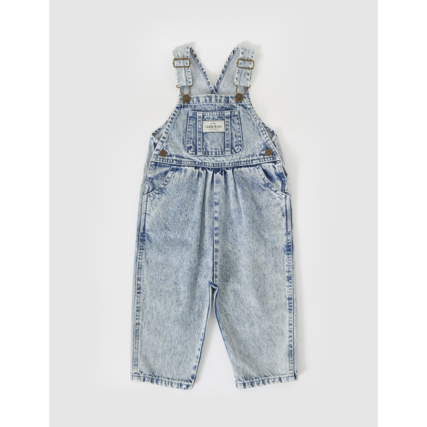 Goldie + Ace Austin Vintage Washed Denim Overalls