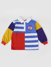Goldie + Ace Myles Colour Block Rugby Polo-tops-Bambini