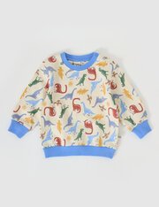 Goldie + Ace Dino-Mite Relaxed Terry Sweater-tops-Bambini