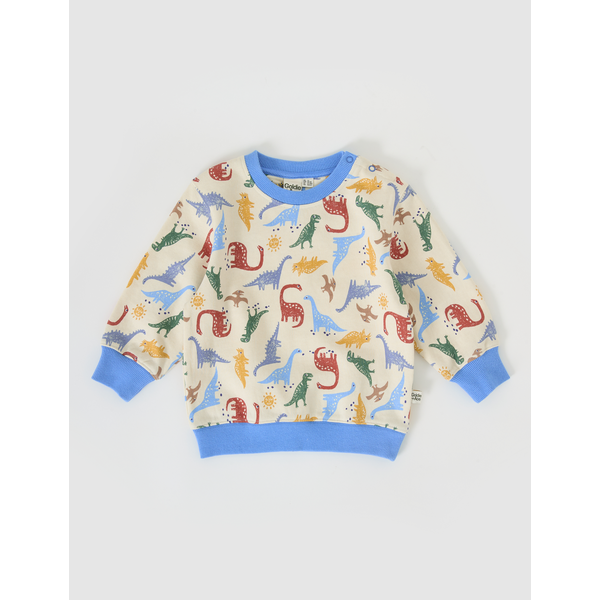 Goldie + Ace Dino-Mite Relaxed Terry Sweater