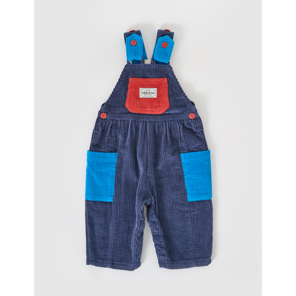Goldie + Ace Sammy Corduroy Colour Block Overalls