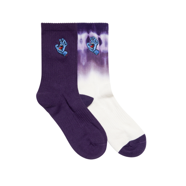Santa Cruz Screaming Hand Crew Sock 2 Pack