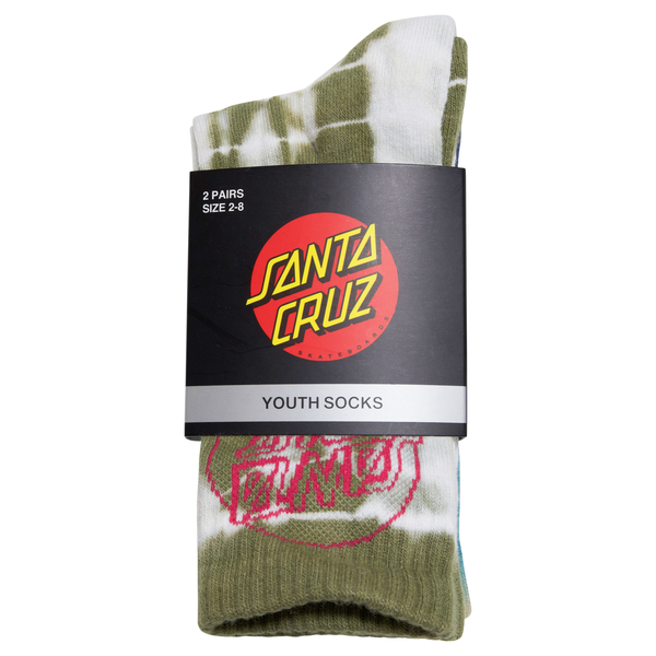 Santa Cruz Opus Dot Crew Sock 2 Pack