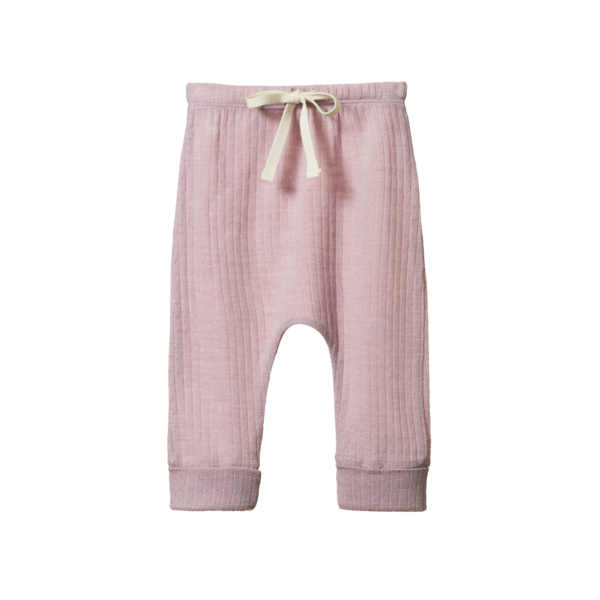 Nature Baby Merino Drawstring Pants Pointelle