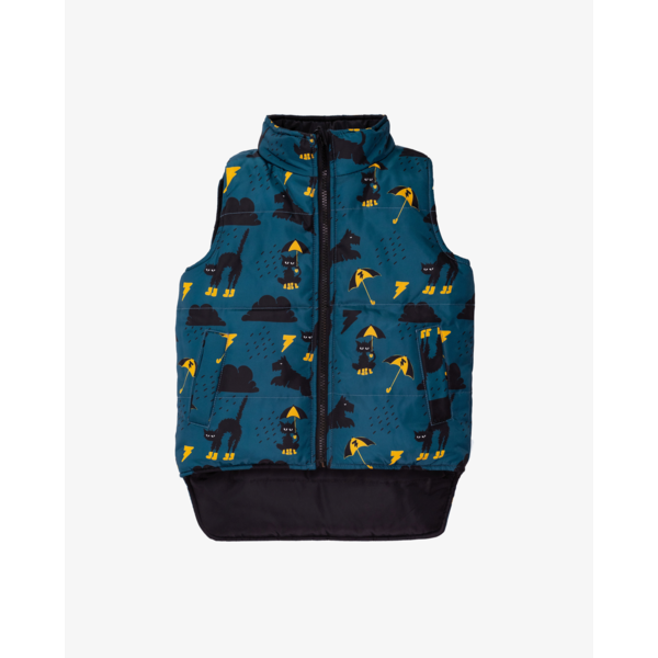 Band Of Boys Raining Cats + Dogs Reversible Puffer Vest