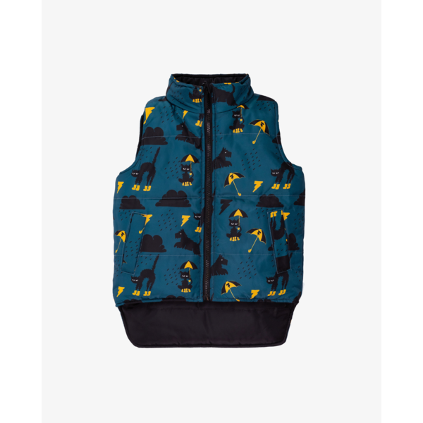 Band Of Boys Raining Cats + Dogs Reversible Puffer Vest