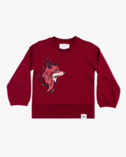 The Girl Club Fox Crew-tops-Bambini