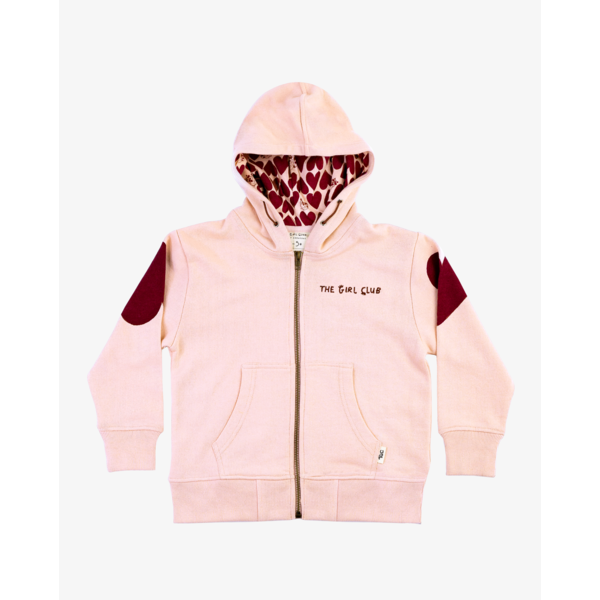 The Girl Club Heart Zip Hood