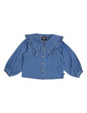 Animal Crackers Bleachers Soft Denim Shirt-tops-Bambini
