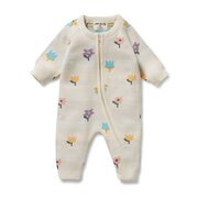 Wilson & Frenchy Knitted Jacquard Growsuit-bodysuits-and-rompers-Bambini