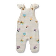 Wilson & Frenchy Knitted Ruffle Jacquard Overall-bodysuits-and-rompers-Bambini