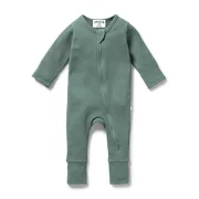 Wilson & Frenchy Waffle Zipsuit-bodysuits-and-rompers-Bambini