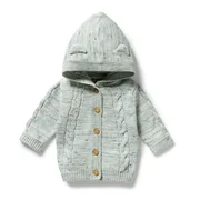 Wilson & Frenchy Knitted Cable Jacket-jackets-and-cardigans-Bambini