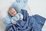 Aster & Oak Bluestone Cable Knit Blanket