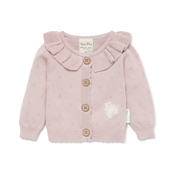 Aster & Oak Rose Blush Knit Cardigan