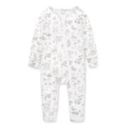 Aster & Oak Woodland Mouse Zip Romper-bodysuits-and-rompers-Bambini