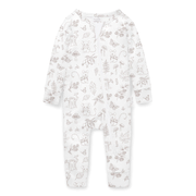 Aster & Oak Woodland Mouse Zip Romper-bodysuits-and-rompers-Bambini