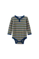 Milky Waffle Stripe Bubbysuit-bodysuits-and-rompers-Bambini