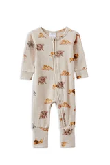Milky Wildlife Zip Romper-bodysuits-and-rompers-Bambini
