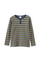 Milky Waffle Stripe Henley-tops-Bambini