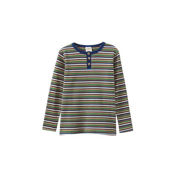 Milky Waffle Stripe Henley