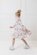 Milky Hydrangea Tiered Dress