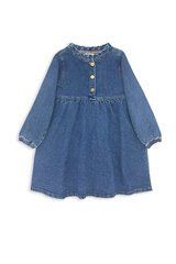 Milky Mid Wash Denim Dress-dresses-and-skirts-Bambini