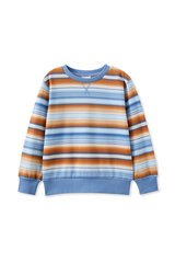 Milky Ombre Stripe Fleece Sweat-tops-Bambini