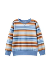 Milky Ombre Stripe Fleece Sweat-tops-Bambini