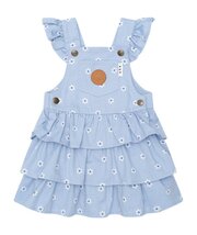 Huxbaby Ditsy Floral Tiered Overall Dress-dresses-and-skirts-Bambini