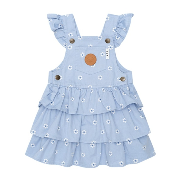 Huxbaby Ditsy Floral Tiered Overall Dress