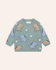 Huxbaby Dino Play Knit Jumper-tops-Bambini
