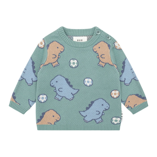 Huxbaby Dino Play Knit Jumper