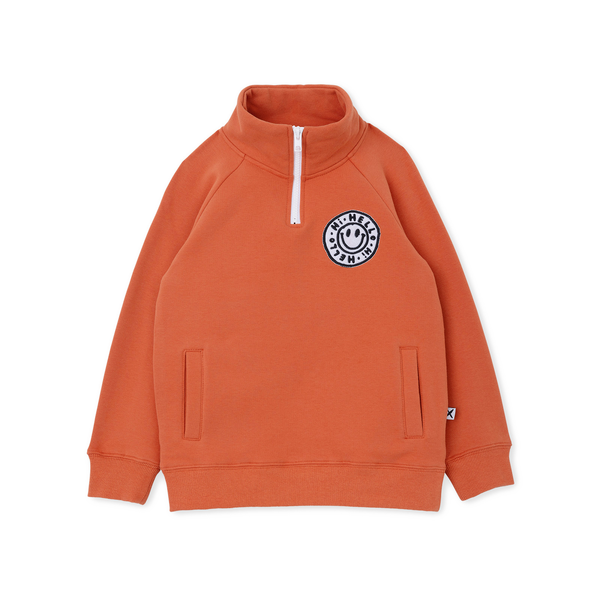 Minti Happy Furry Half Zip Crew