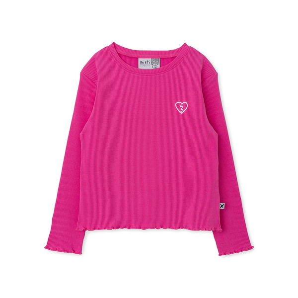 Minti Sketched Heart Ribbed Tee