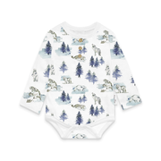 Aster & Oak Snow Animals Onesie-bodysuits-and-rompers-Bambini