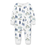 Aster & Oak Snow Animals Zip Romper
