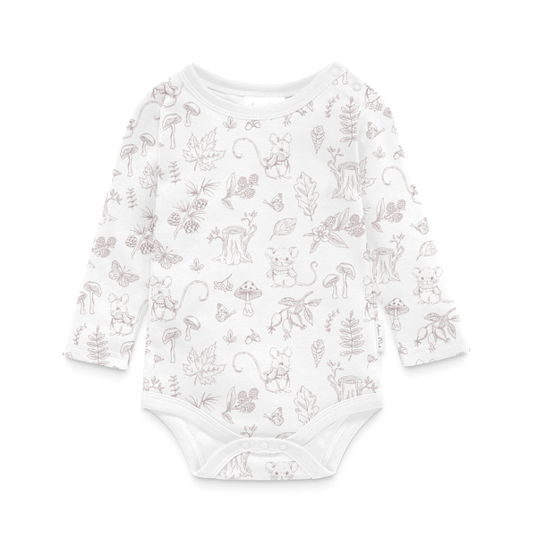 Aster & Oak Woodland Mouse Onesie