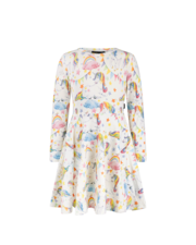Rock Your Kid Unicorn Flags LS Waisted Dress-dresses-and-skirts-Bambini