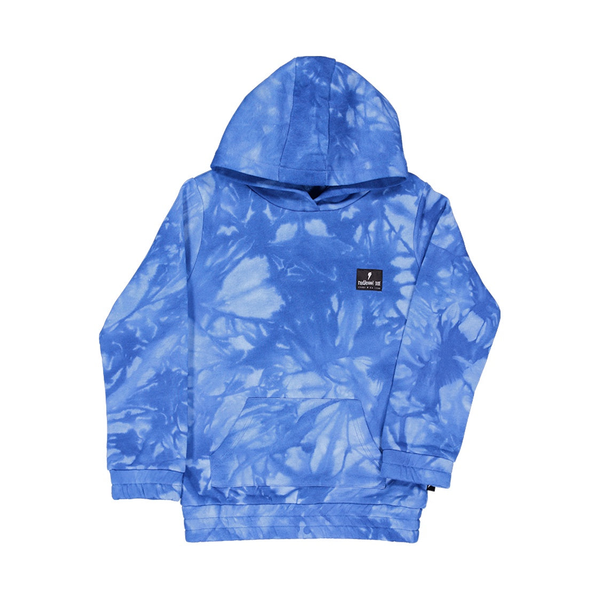 Radicool Blue Tie Dye Pocket Hood