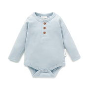 Aster & Oak Winter Sky Rib Onesie-bodysuits-and-rompers-Bambini