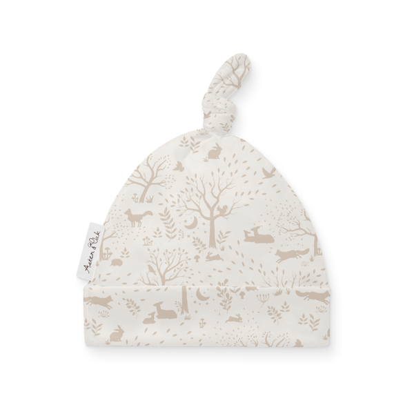 Aster & Oak Woodland Ditsy Knot Hat