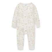 Aster & Oak Woodland Ditsy Zip Romper-bodysuits-and-rompers-Bambini