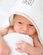 Babu Hooded Baby Towel Grey Stitch