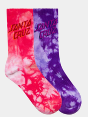 Santa Cruz Free Spirit Stack Crew Sock 2 Pack-footwear-Bambini